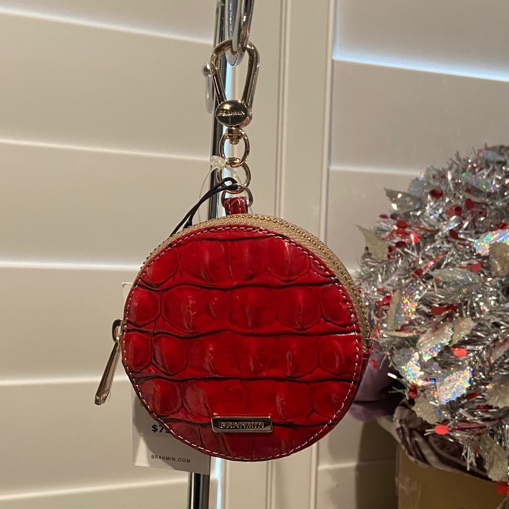 Brahmin NWT Mini Pouch/Bag Charm/Keychain
